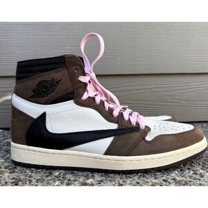 Jordan 1 Retro OG x Travis Scott High Mocha CD4487-100 Men's Size 10